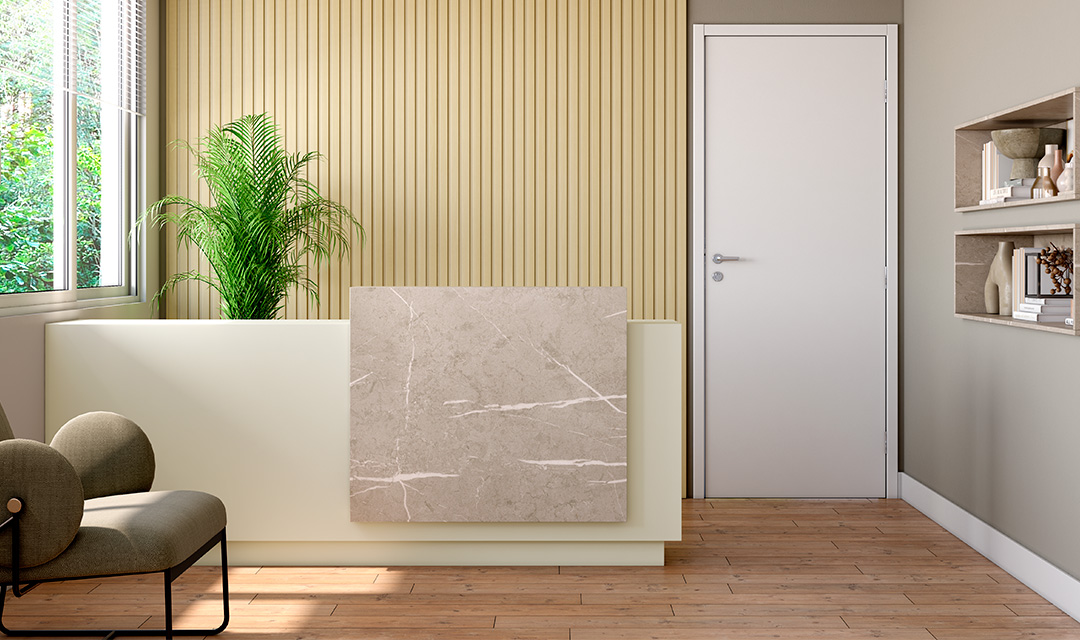 Ripado em Painel: tonalidades diferentes aplicadas em paredes