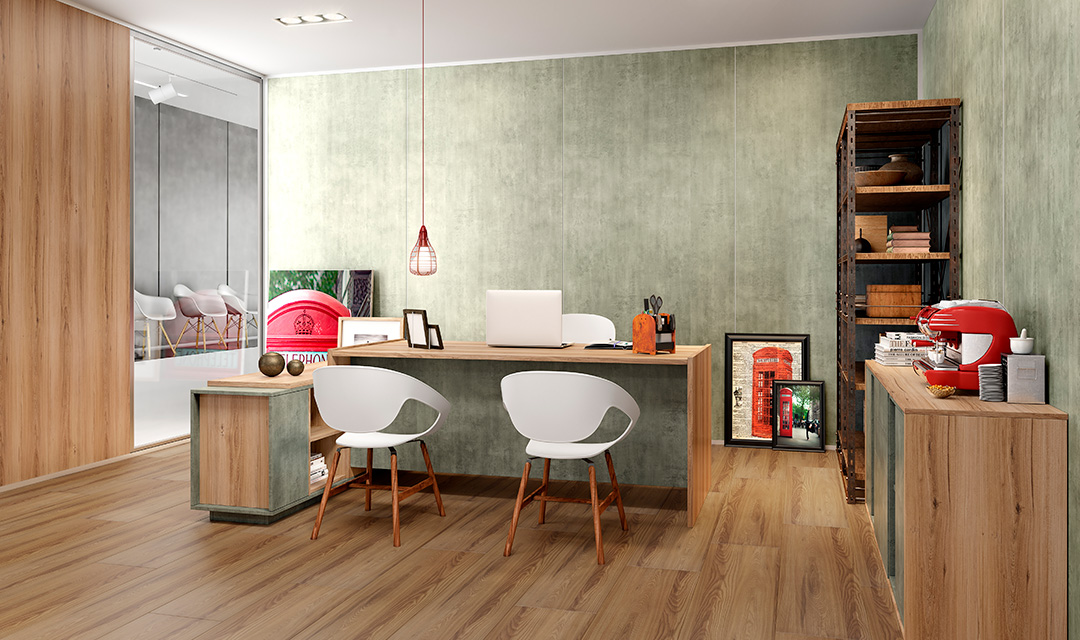 Novitá: padrões versáteis, também disponíveis entre os modelos de pisos laminados Eucafloor